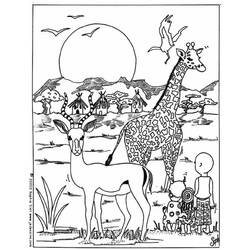 Dessin à colorier: Girafe (Animaux) #7399 - Coloriages à Imprimer Gratuits