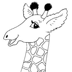 Dessin à colorier: Girafe (Animaux) #7412 - Coloriages à Imprimer Gratuits