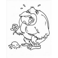 Dessin à colorier: Gorille (Animaux) #7508 - Coloriages à Imprimer Gratuits