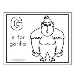 Dessin à colorier: Gorille (Animaux) #7538 - Coloriages à Imprimer Gratuits