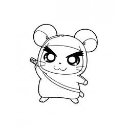 Dessin à colorier: Hamster (Animaux) #8012 - Coloriages à Imprimer Gratuits