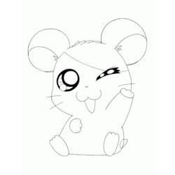 Dessin à colorier: Hamster (Animaux) #8022 - Coloriages à Imprimer Gratuits