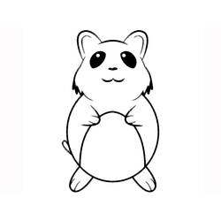 Dessin à colorier: Hamster (Animaux) #8028 - Coloriages à Imprimer Gratuits