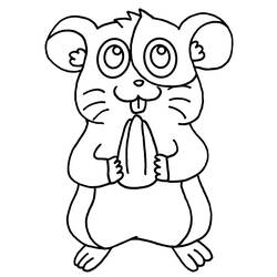 Dessin à colorier: Hamster (Animaux) #8050 - Coloriages à Imprimer Gratuits