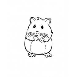 Dessin à colorier: Hamster (Animaux) #8052 - Coloriages à Imprimer Gratuits