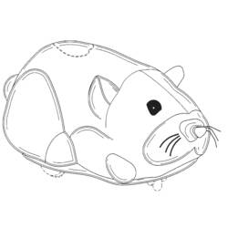 Dessin à colorier: Hamster (Animaux) #8056 - Coloriages à Imprimer Gratuits