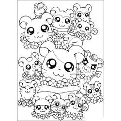 Dessin à colorier: Hamster (Animaux) #8058 - Coloriages à Imprimer Gratuits