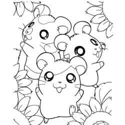 Dessin à colorier: Hamster (Animaux) #8062 - Coloriages à Imprimer Gratuits