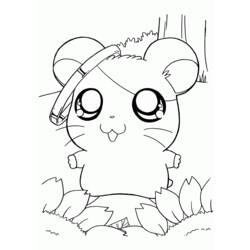 Dessin à colorier: Hamster (Animaux) #8071 - Coloriages à Imprimer Gratuits