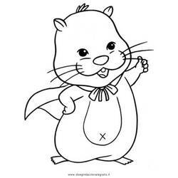 Dessin à colorier: Hamster (Animaux) #8084 - Coloriages à Imprimer Gratuits