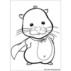 Dessin à colorier: Hamster (Animaux) #8086 - Coloriages à Imprimer Gratuits