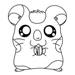 Dessin à colorier: Hamster (Animaux) #8090 - Coloriages à Imprimer Gratuits