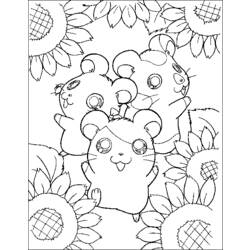 Dessin à colorier: Hamster (Animaux) #8096 - Coloriages à Imprimer Gratuits