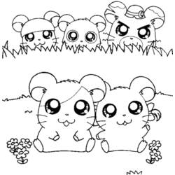 Dessin à colorier: Hamster (Animaux) #8108 - Coloriages à Imprimer Gratuits
