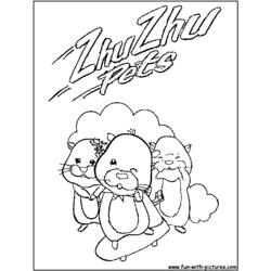 Dessin à colorier: Hamster (Animaux) #8123 - Coloriages à Imprimer Gratuits