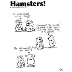 Dessin à colorier: Hamster (Animaux) #8145 - Coloriages à Imprimer Gratuits