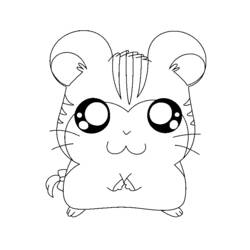 Dessin à colorier: Hamster (Animaux) #8150 - Coloriages à Imprimer Gratuits