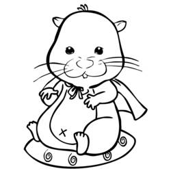 Dessin à colorier: Hamster (Animaux) #8182 - Coloriages à Imprimer Gratuits