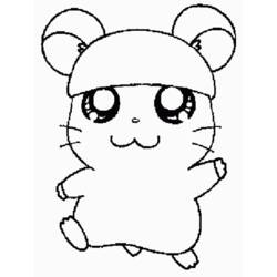 Dessin à colorier: Hamster (Animaux) #8197 - Coloriages à Imprimer Gratuits