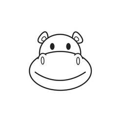 Dessin à colorier: Hippopotame (Animaux) #8701 - Coloriages à Imprimer Gratuits