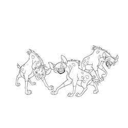 Dessin à colorier: Hyène (Animaux) #19726 - Coloriages à Imprimer Gratuits