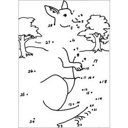 Dessin à colorier: Kangourou (Animaux) #9105 - Coloriages à Imprimer Gratuits