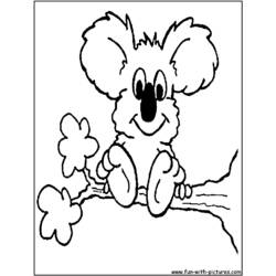 Dessin à colorier: Koala (Animaux) #9348 - Coloriages à Imprimer Gratuits