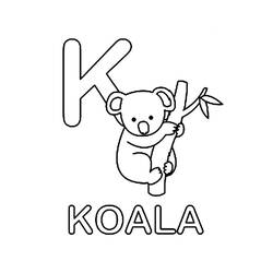 Dessin à colorier: Koala (Animaux) #9360 - Coloriages à Imprimer Gratuits