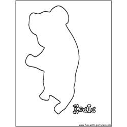 Dessin à colorier: Koala (Animaux) #9432 - Coloriages à Imprimer Gratuits
