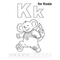 Dessin à colorier: Koala (Animaux) #9436 - Coloriages à Imprimer Gratuits