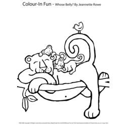Dessin à colorier: Léopard (Animaux) #9824 - Coloriages à Imprimer Gratuits