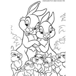 Dessin à colorier: Lièvre (Animaux) #10132 - Coloriages à Imprimer Gratuits