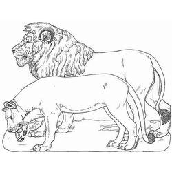 Dessin à colorier: Lion (Animaux) #10241 - Coloriages à Imprimer Gratuits