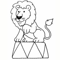 Dessin à colorier: Lion (Animaux) #10246 - Coloriages à Imprimer Gratuits