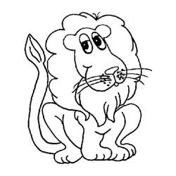 Dessin à colorier: Lion (Animaux) #10261 - Coloriages à Imprimer Gratuits