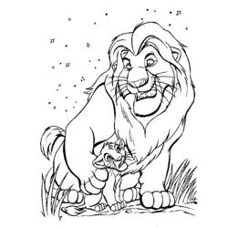 Dessin à colorier: Lion (Animaux) #10262 - Coloriages à Imprimer Gratuits