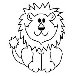 Dessin à colorier: Lion (Animaux) #10281 - Coloriages à Imprimer Gratuits