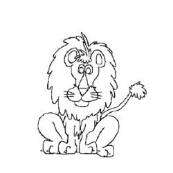 Dessin à colorier: Lion (Animaux) #10387 - Coloriages à Imprimer Gratuits