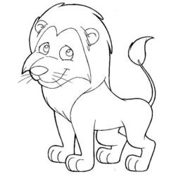 Dessin à colorier: Lion (Animaux) #10398 - Coloriages à Imprimer Gratuits