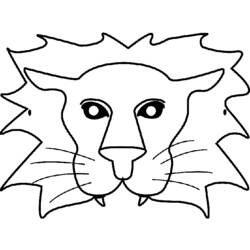 Dessin à colorier: Lion (Animaux) #10414 - Coloriages à Imprimer Gratuits