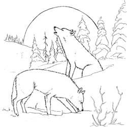 Dessin à colorier: Loup (Animaux) #10439 - Coloriages à Imprimer Gratuits
