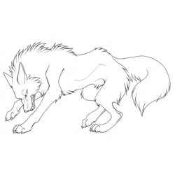 Dessin à colorier: Loup (Animaux) #10451 - Coloriages à Imprimer Gratuits