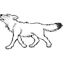 Dessin à colorier: Loup (Animaux) #10456 - Coloriages à Imprimer Gratuits