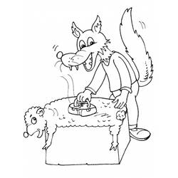 Dessin à colorier: Loup (Animaux) #10476 - Coloriages à Imprimer Gratuits