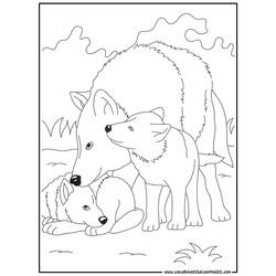 Dessin à colorier: Loup (Animaux) #10491 - Coloriages à Imprimer Gratuits