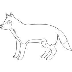 Dessin à colorier: Loup (Animaux) #10498 - Coloriages à Imprimer Gratuits