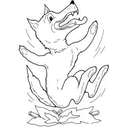 Dessin à colorier: Loup (Animaux) #10515 - Coloriages à Imprimer Gratuits