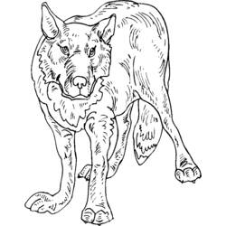 Dessin à colorier: Loup (Animaux) #10547 - Coloriages à Imprimer Gratuits