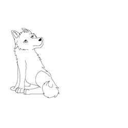 Dessin à colorier: Loup (Animaux) #10587 - Coloriages à Imprimer Gratuits