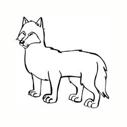 Dessin à colorier: Loup (Animaux) #10594 - Coloriages à Imprimer Gratuits